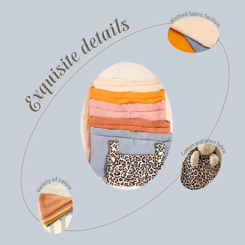 Let's Make Organizer For Baby Crib Hanging Storage Bag Diaper Nappy Multi-Purpose Holder Pockets Crib Accessories Bedding Sets