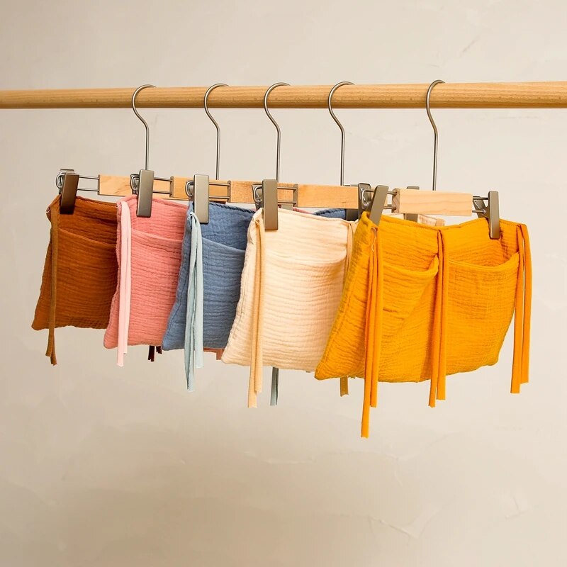 Let's Make Organizer For Baby Crib Hanging Storage Bag Diaper Nappy Multi-Purpose Holder Pockets Crib Accessories Bedding Sets