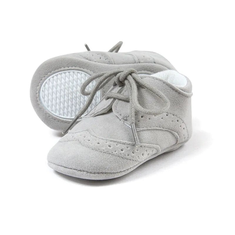 Newborn Baby Boy Girl First Walkers Shoes Soft Rubber Bottom Solid Leather Oxford Dress Toddler Moccasins Crib Infant Shoes