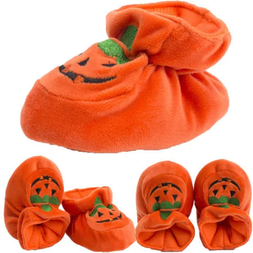 Newborn Baby Girl Soft Sole Warm Cotton Shoes Anti-slip Pumpkin Prewalker 0-18M