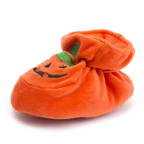 Newborn Baby Girl Soft Sole Warm Cotton Shoes Anti-slip Pumpkin Prewalker 0-18M