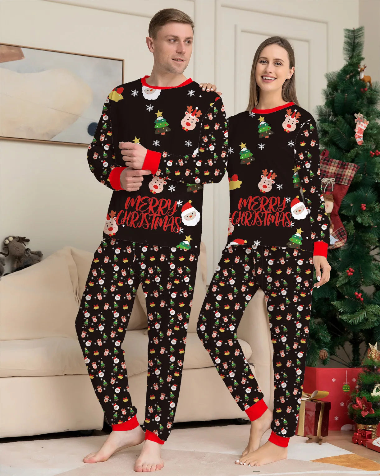 Xmas Family Matching Pajamas Set Onesie