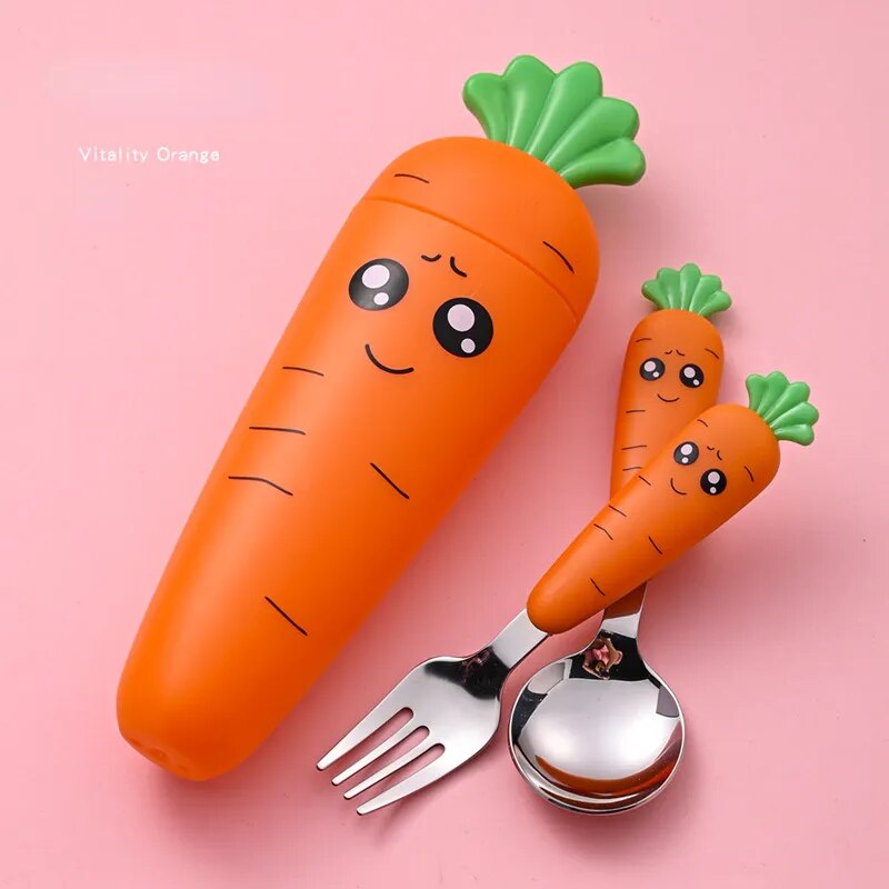 Cartoon Baby Vegetable Utensils