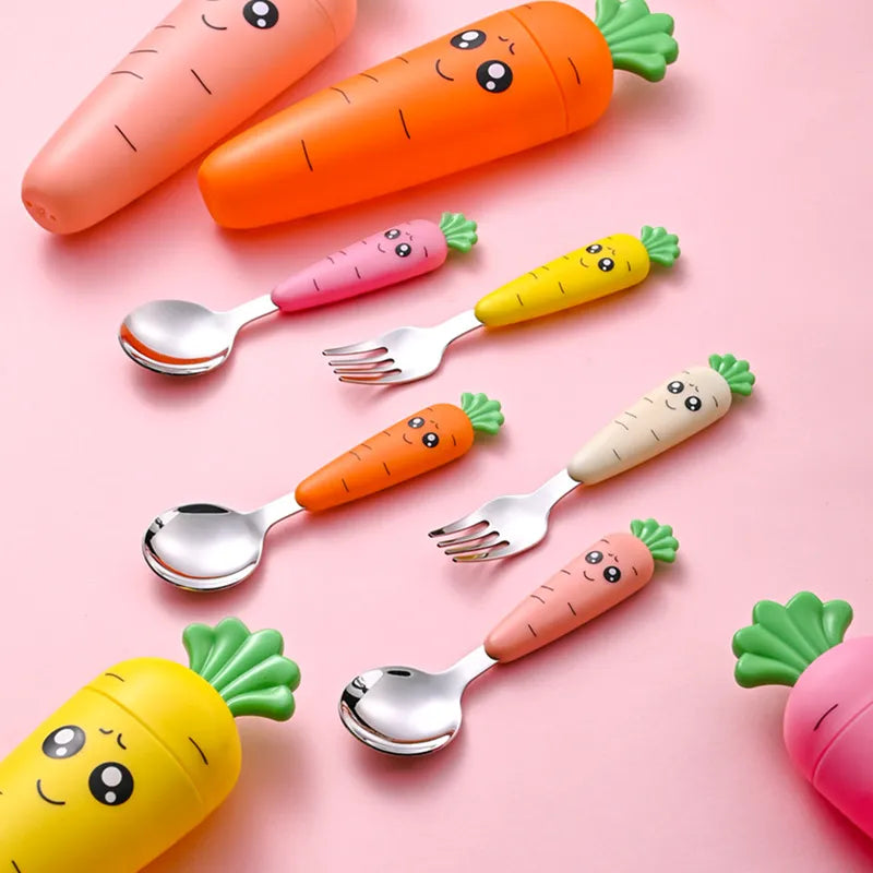 Cartoon Baby Vegetable Utensils