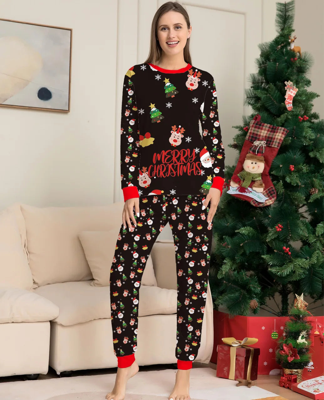 Xmas Family Matching Pajamas Set Onesie