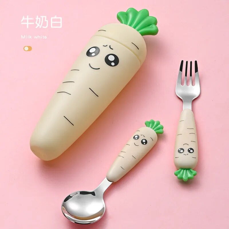 Cartoon Baby Vegetable Utensils