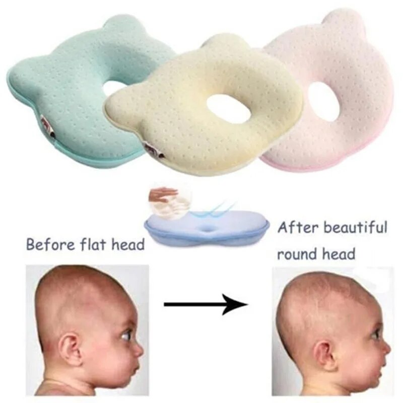 Baby Pillow Velvet Newborn Baby Breathable Shaping Pillows Baby Sleep Positioning Pad Anti Roll Toddler Pillow