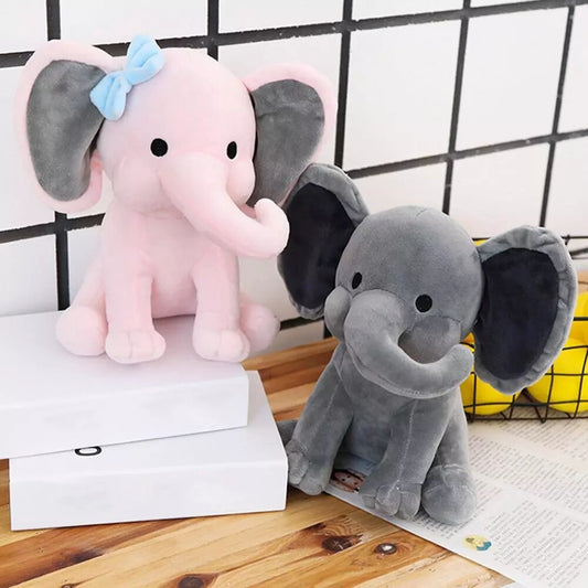 Cute Cartoon Elephant with Long Nose Plush Doll Baby Sleep Toy Children Kids Gift Humphrey Soft Plush Slepping Animal Dolls