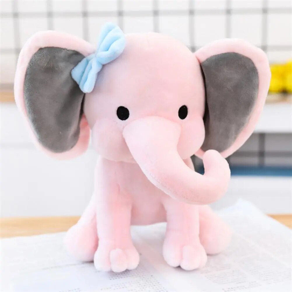 Cute Cartoon Elephant with Long Nose Plush Doll Baby Sleep Toy Children Kids Gift Humphrey Soft Plush Slepping Animal Dolls