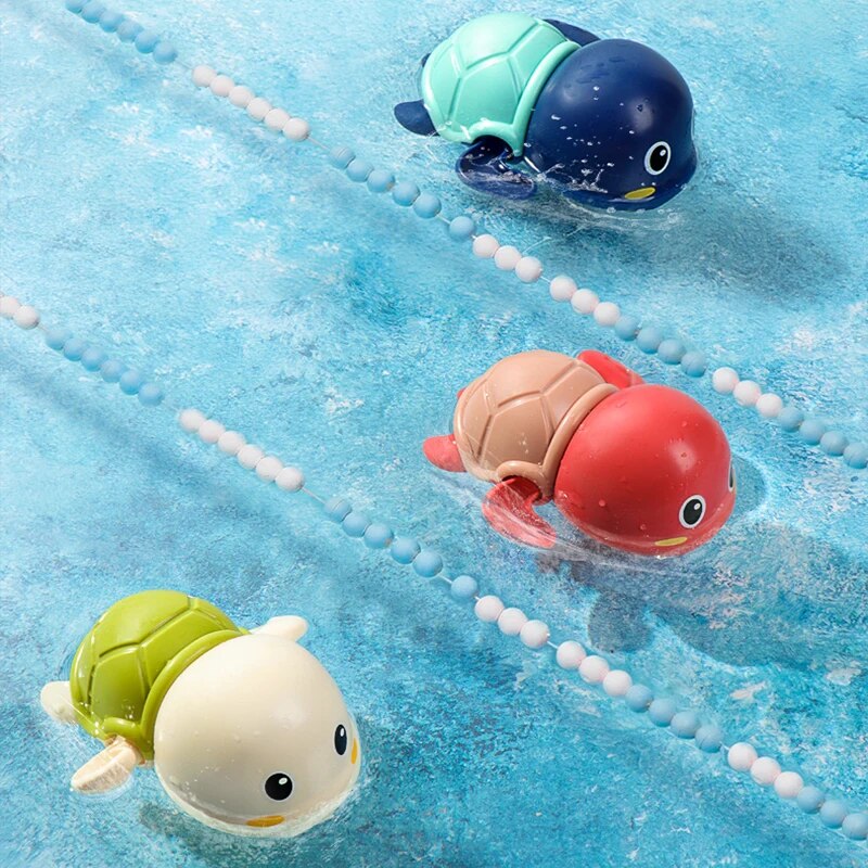 Children's baby swimming bathing water spring clockwork bath toys small animals duck turtle whale pig penguin water spray