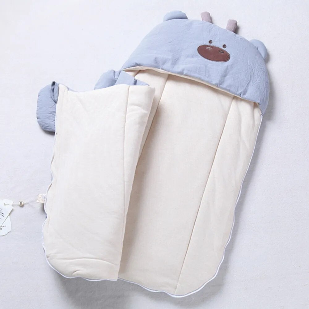 Baby Sleeping Bag Envelope Newborns Baby Cocoons Cartoon Soft Colored Cotton Diaper Cocoons For Newborns Sleep Baby Sleepsacks