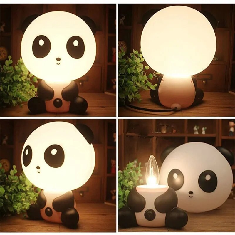 Cartoon LED Night light panda bear Rabbit Dog Table Desk Lamp Kids Baby Sleep Lamp For Bedroom bedside indoor Decoration Lamp