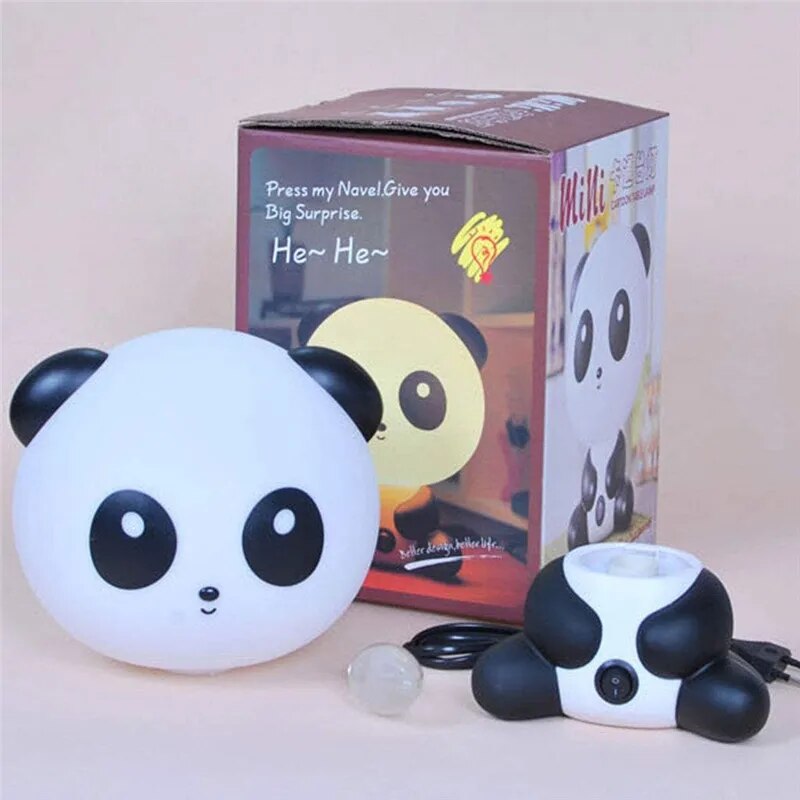 Cartoon LED Night light panda bear Rabbit Dog Table Desk Lamp Kids Baby Sleep Lamp For Bedroom bedside indoor Decoration Lamp