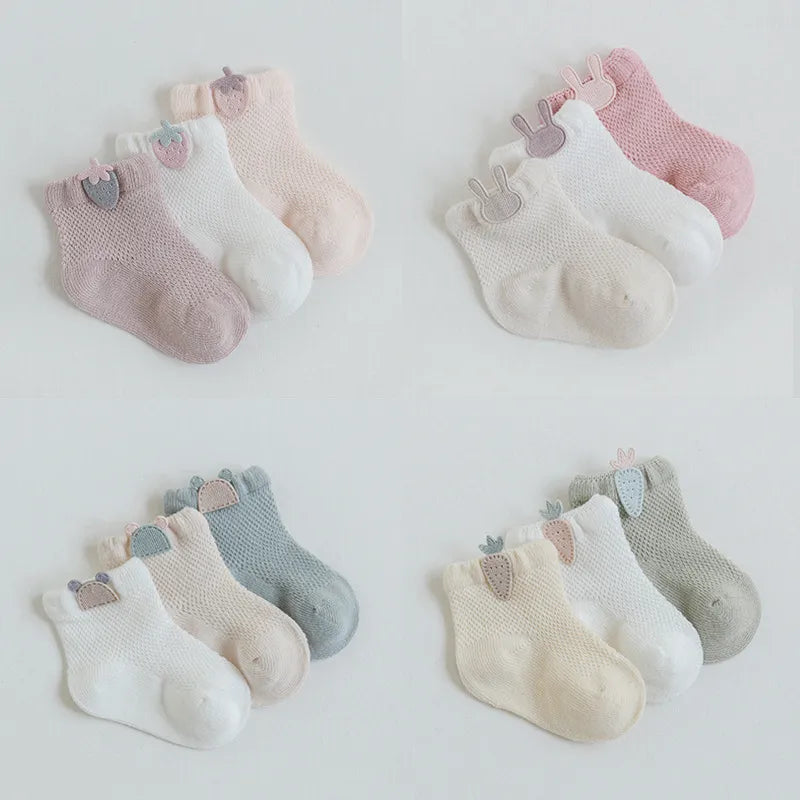 New 3Pairs/lot Infant Baby Socks Winter Autumn Baby Socks for Girls Cotton Newborn Baby Boy Socks Toddler Baby Boys Accessories