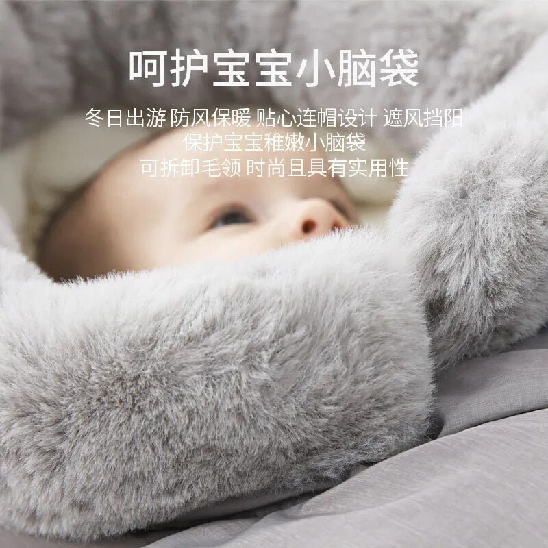 Baby Stroller Sleeping Bag Dual-Purpose Blanket Out Pijama Winter Thickened Warm Products Anti-Kick Quilt Sac De Couchage Enfant