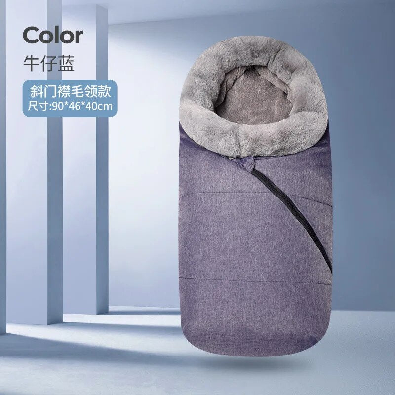 Baby Stroller Sleeping Bag Dual-Purpose Blanket Out Pijama Winter Thickened Warm Products Anti-Kick Quilt Sac De Couchage Enfant