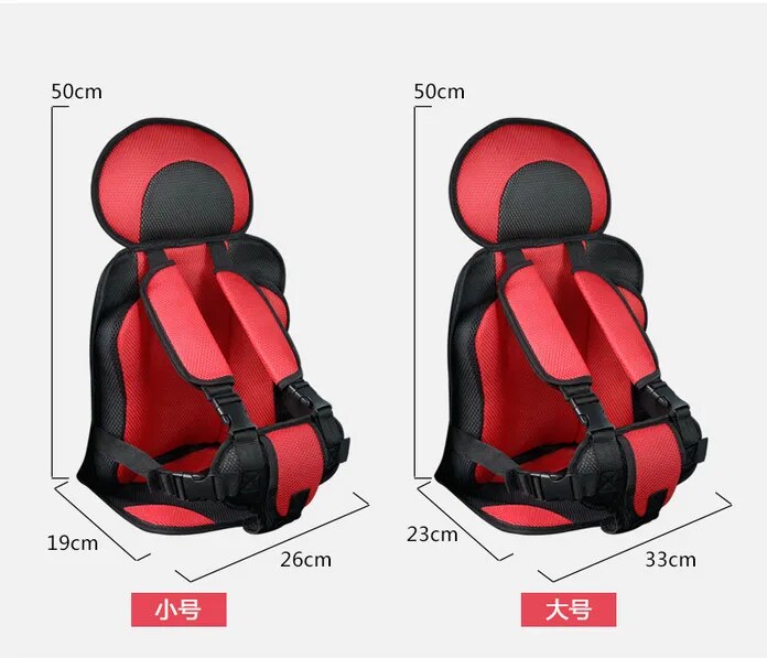 Child Safety Seat Mat for 6 Months To 12 Years Old Breathable Chairs Mats Baby Car Seat Cushion Adjustable Stroller Seat Pad